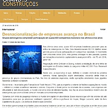 Desnacionalizao de empresas avana no Brasil